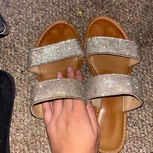 Elegant Silver Women's Sandals